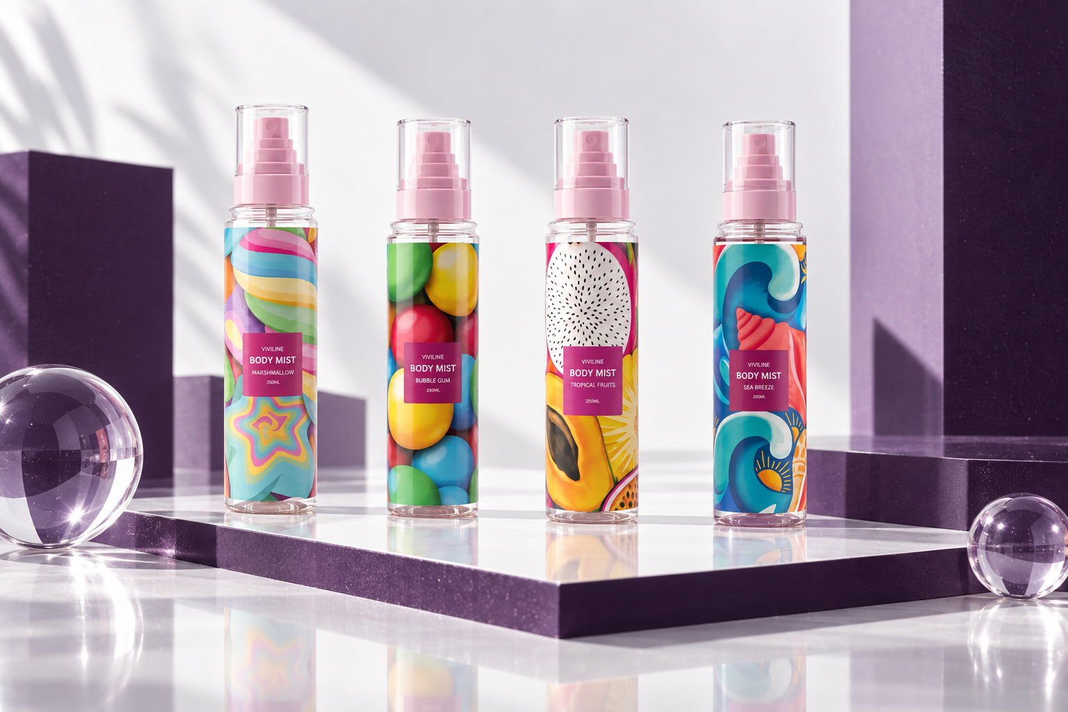 Body Mists VIVILINE campaign