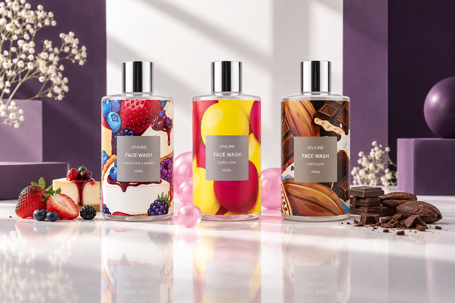 Face Washes VIVILINE campaign